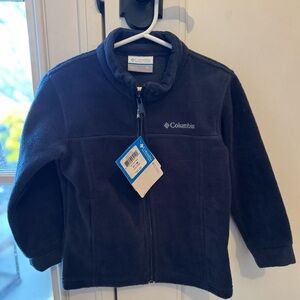 2 Columbia Fleece Jackets - black and navy blue